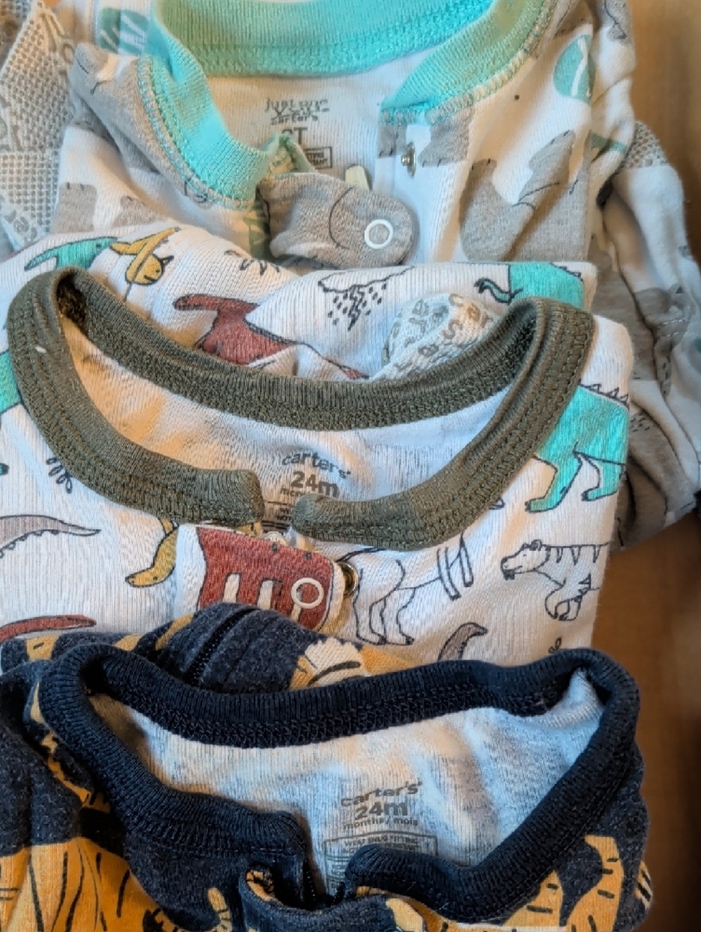 Carter's Toddler One-Piece Sleepers Lot of 7